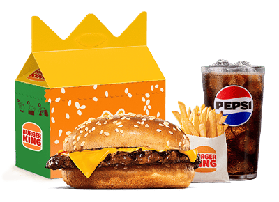 Combo King Jr Hamburguesa Queso
