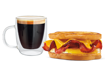 Café + Tostado Americano con Bacon